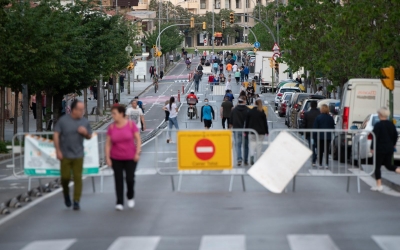 Avinguda Concòrdia durant un dia que no hi ha trànsit rodat | Roger Benet